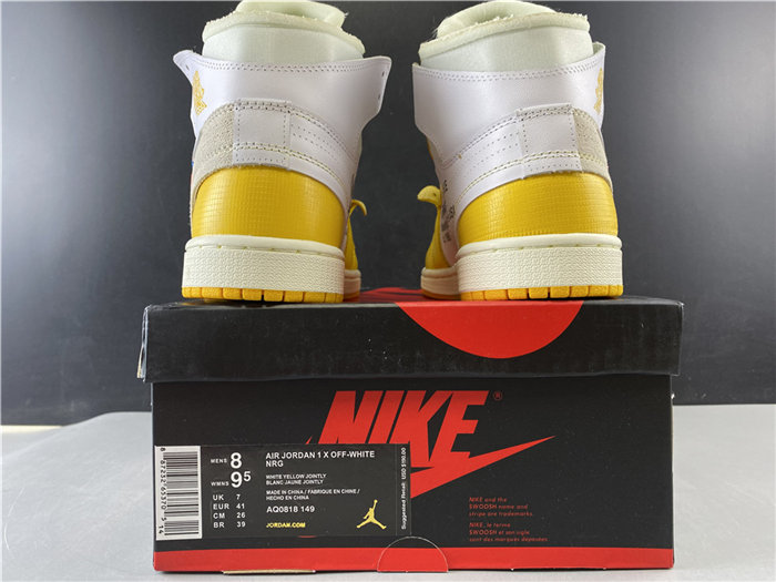 Jordan1 Retro Off-White yellow AQ0818-149