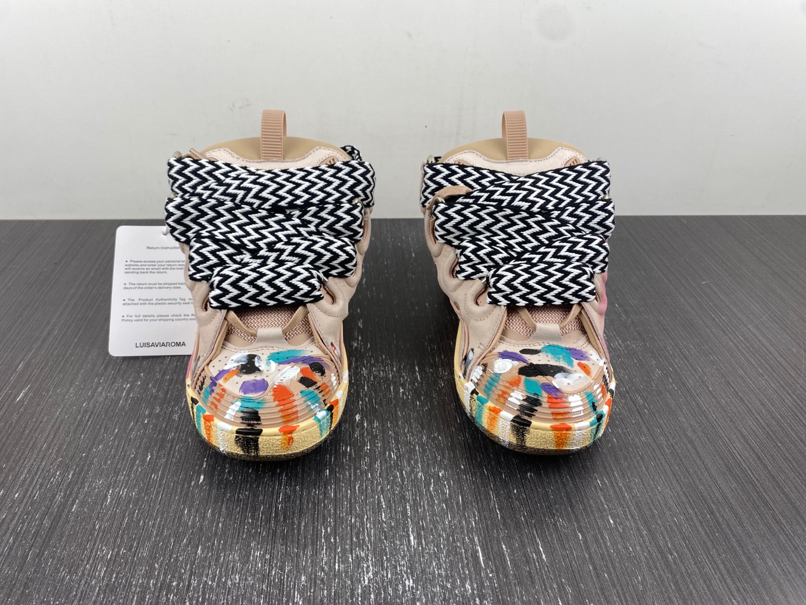 Lanvon Leather Curb Gallery Dept. Pale Pink Multi FW-SKDK02-DRGD-P22B5S0