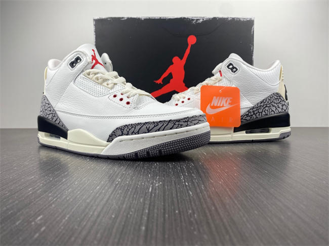 Air Jordan 3 White Cement Reimagined Shoes 2023 DN3707-100