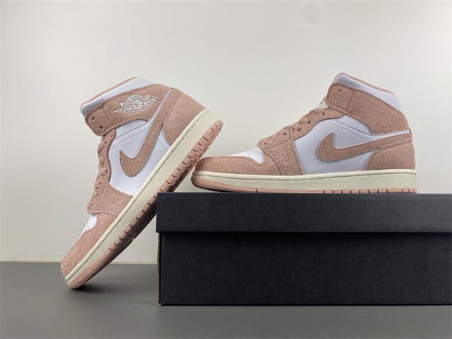 AIR JORDAN 1 MID SE "LEGEND PINK" GS SHOES  FN7432-161