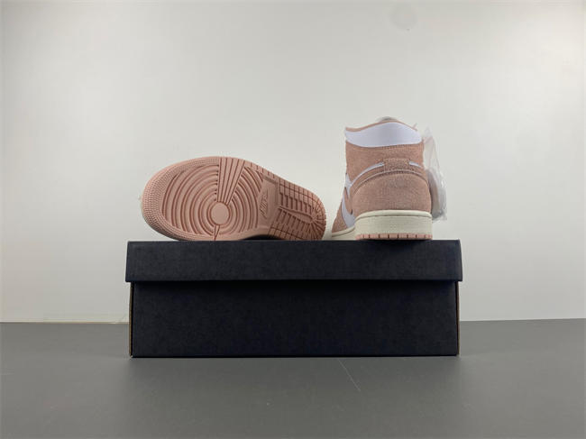 AIR JORDAN 1 MID SE "LEGEND PINK" GS SHOES  FN7432-161