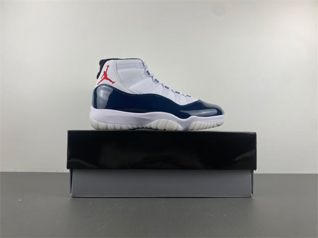 Air Jordan 11 White Dark Blue Red LH0296-400